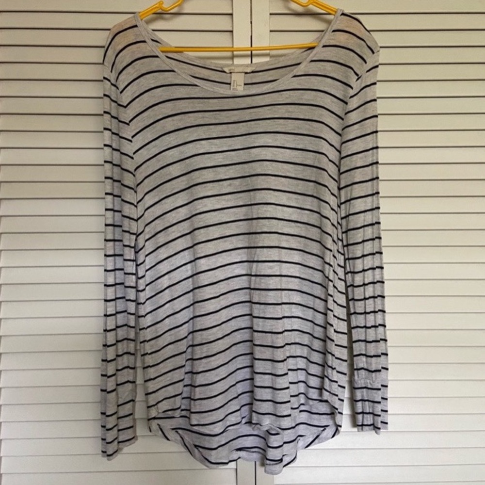 H&M Striped Long Sleeve Top